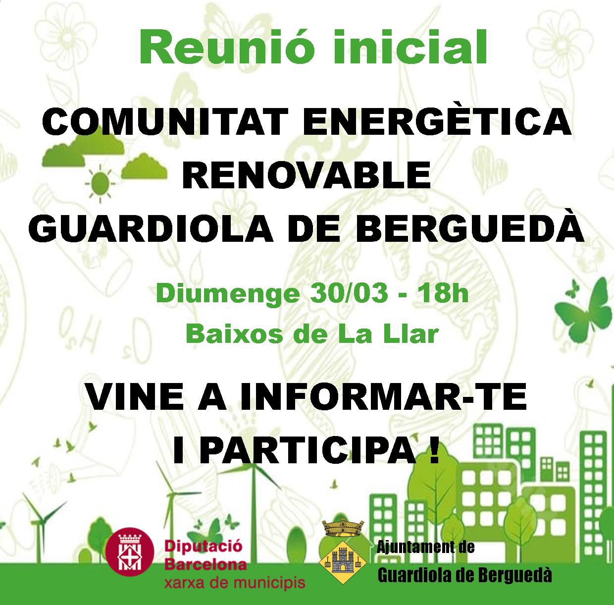 Reunió inicial Comunitat Energètica renovable